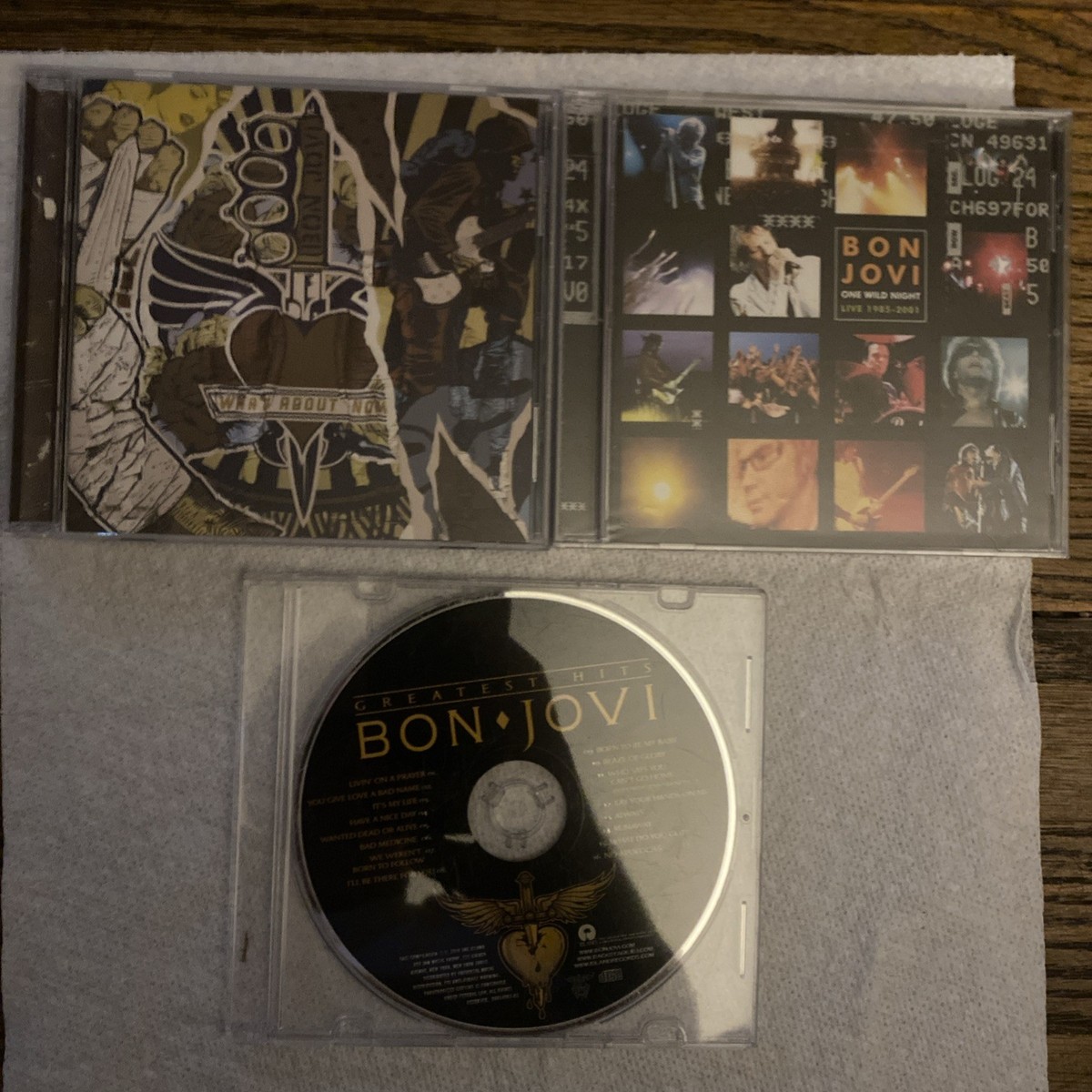 Bon Jovi CD Lot- Live, What About Now & Greatest Hits | eBay