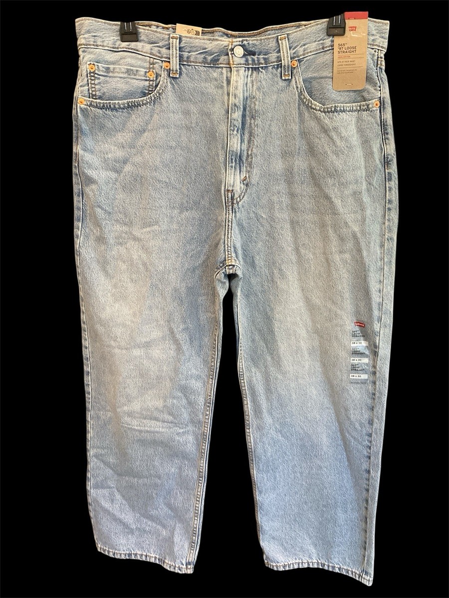 Levis 565 '97 Loose Straight Jeans Men's Skater 38X30 Light Wash