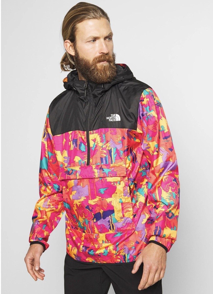 The North Face Printed Novelty Fanorak Mr.Pink Jacket Windbreaker