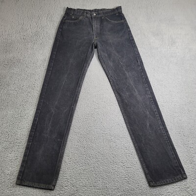 Vintage Levi's 505 Jeans Men's 32x36 Black VTG 90s Denim Made In