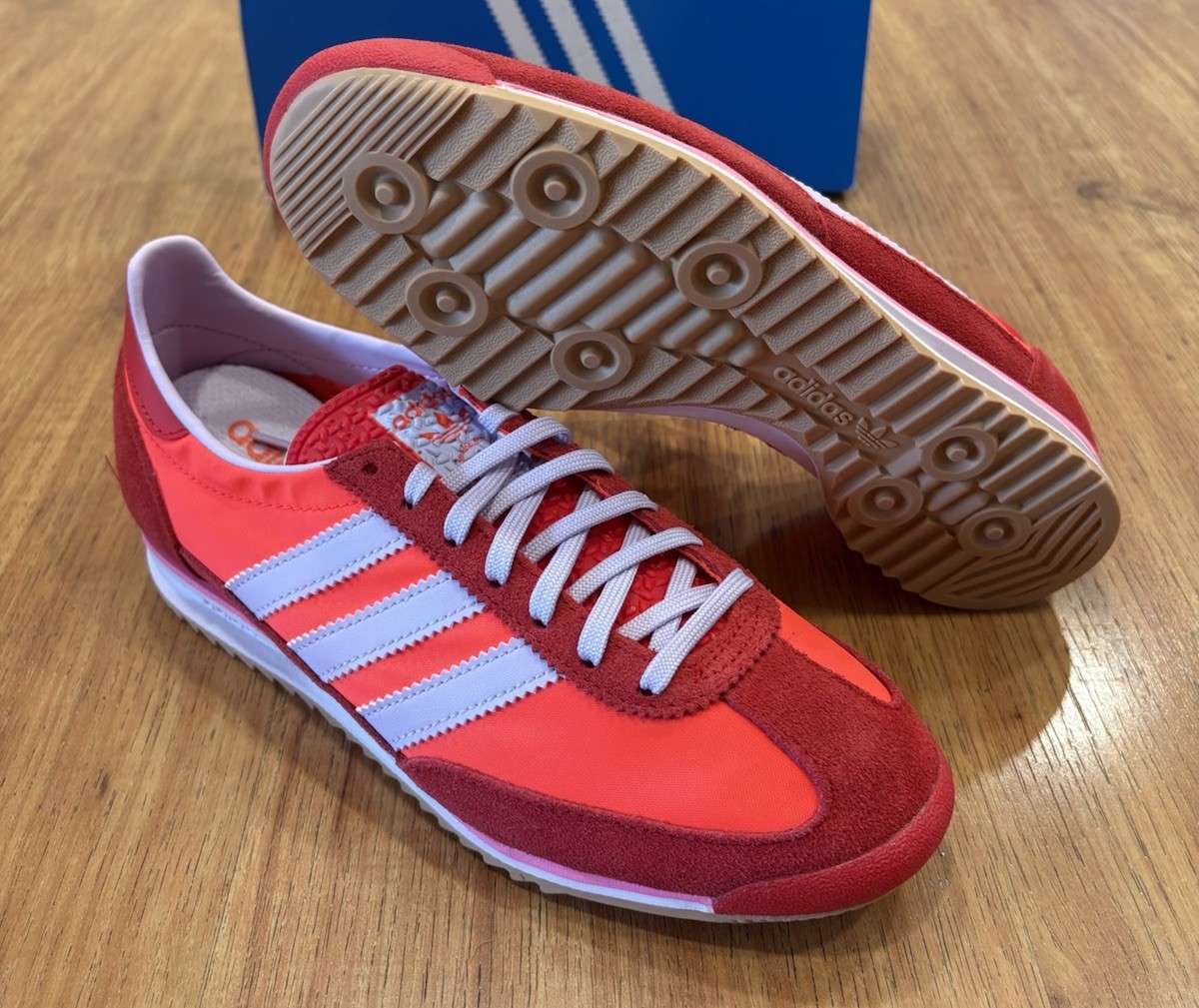 Buy Size 8 - Adidas SL72 OG Solar Red Lavender W online | eBay
