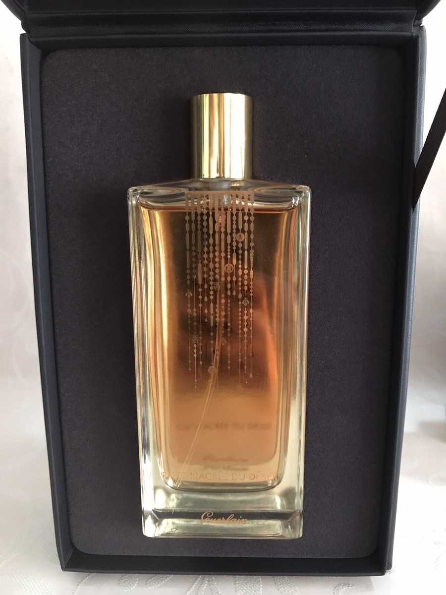 Rare Guerlain Rose Nacree Du Desert EDP 2.5OZ 75ml Spray EDP Gold