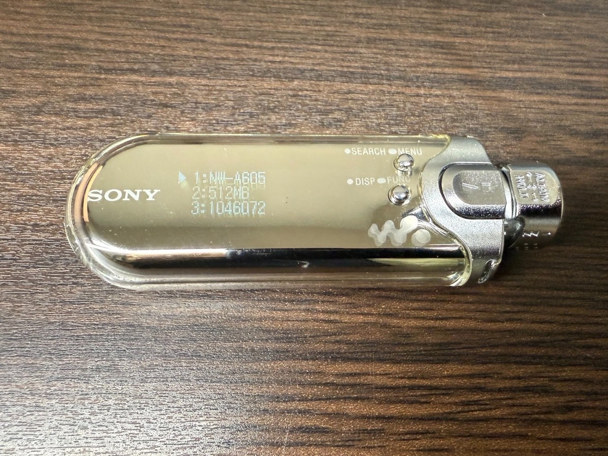 Sony NW-A605 512MB Silver Walkman Music Player tested working from