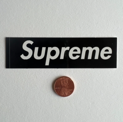 Supreme Black Mini Box Logo Sticker 100% Authentic FW23 Season | eBay