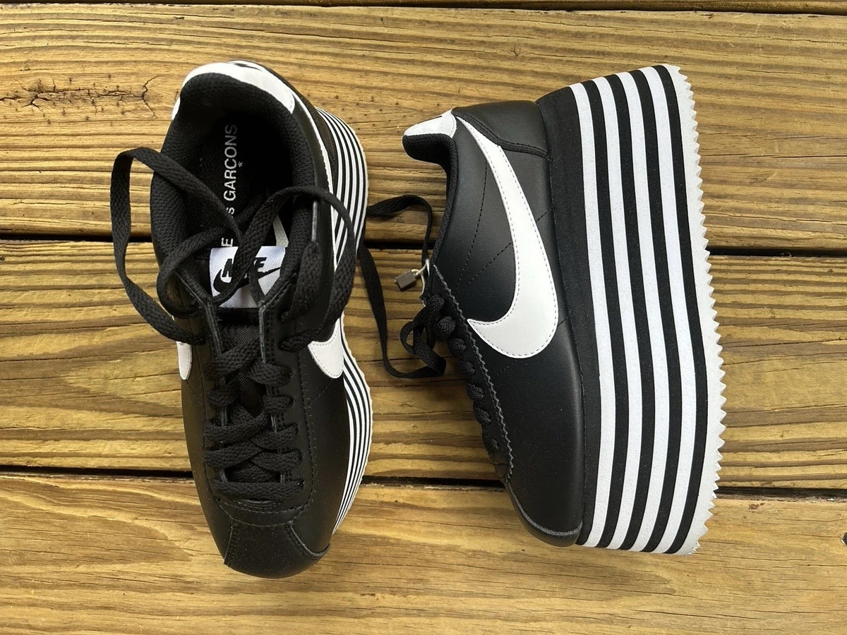 Nike COMME des Garcons x Cortez Black W for sale | eBay