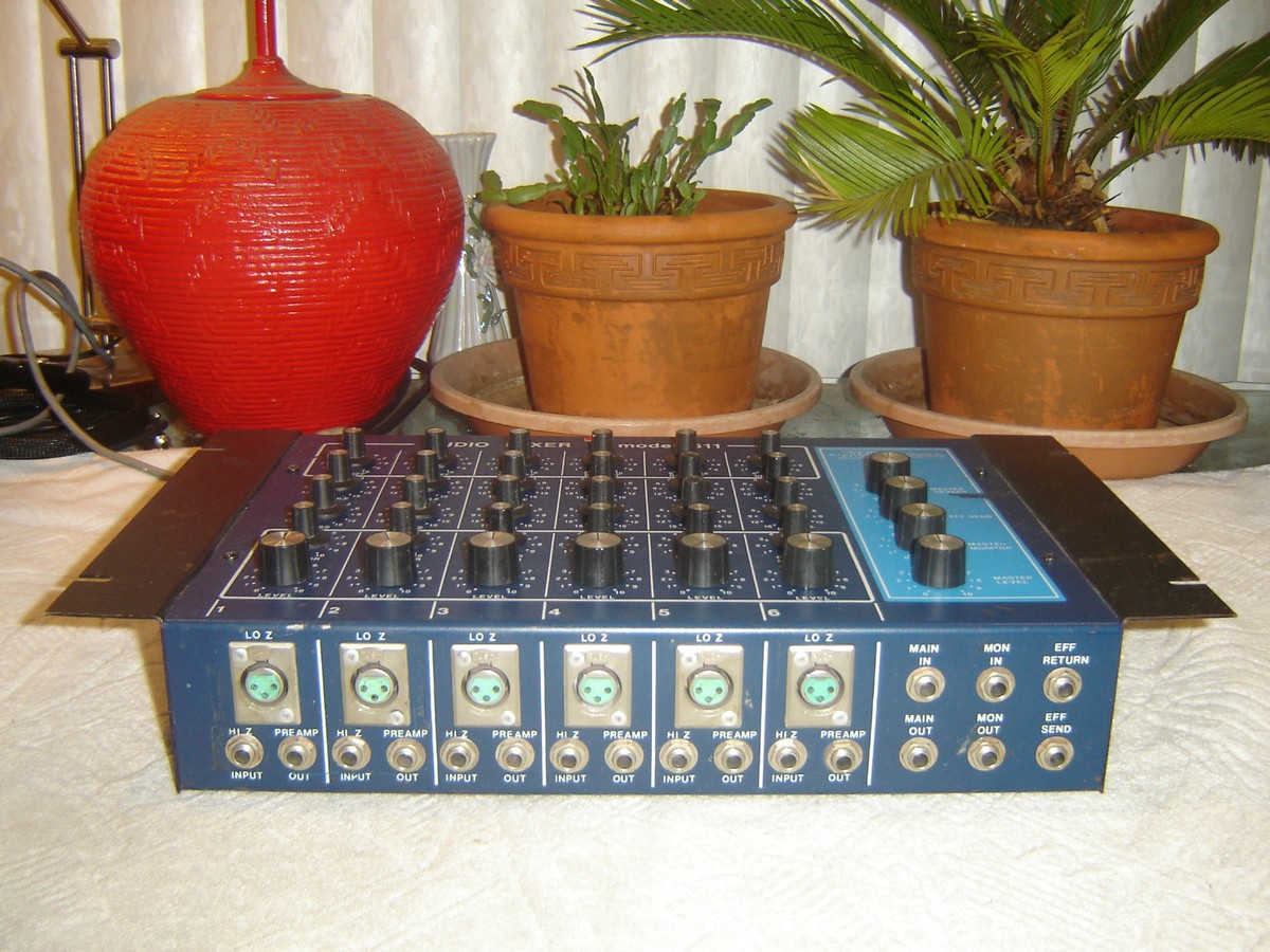 NEI Neptune 611, 6 Ch Mixer, Spring Reverb Preamp Eq, Vintage Rack