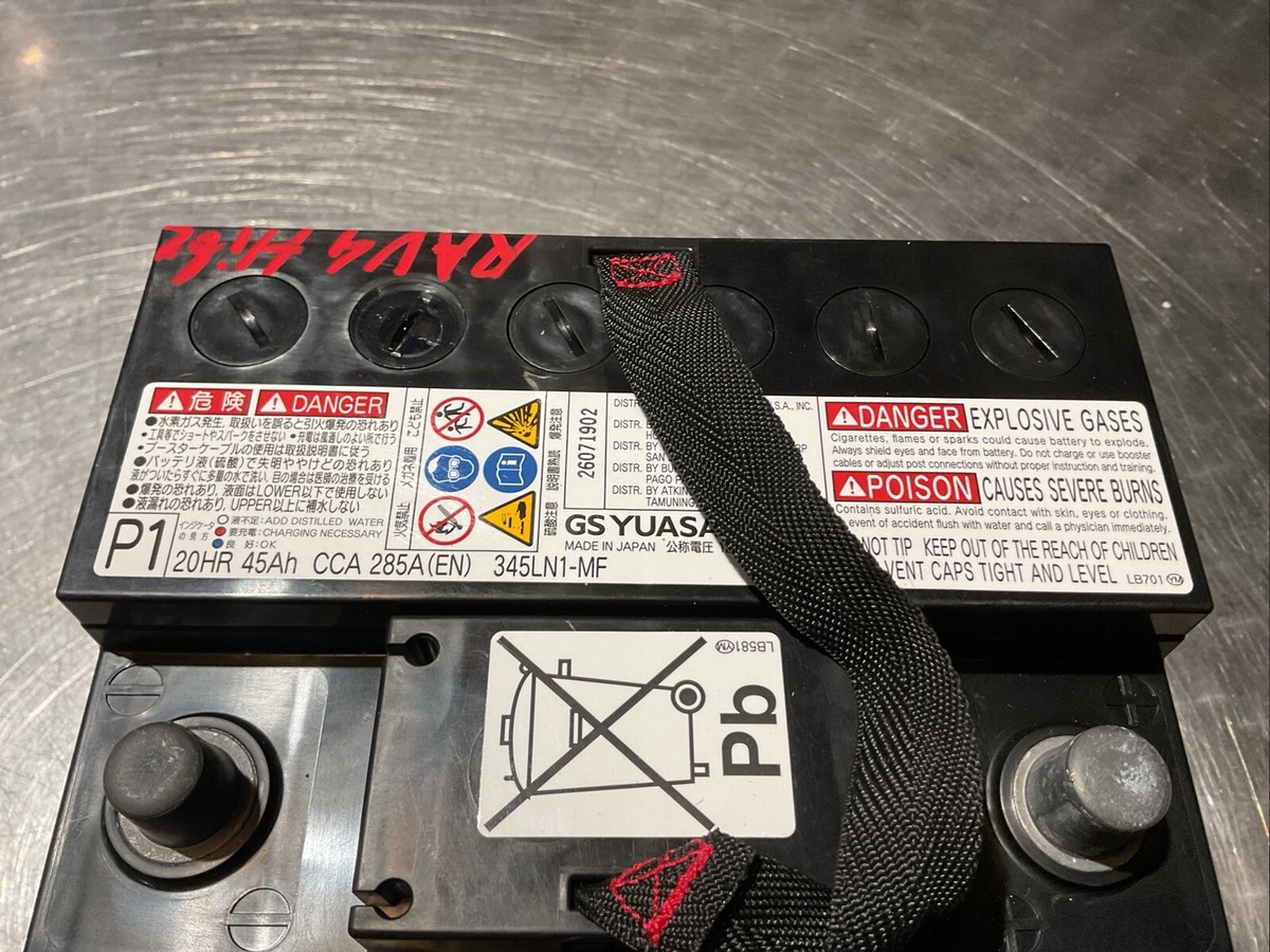 TOYOTA RAV4 45Ah HIBRID GS YUASA CCA 285A (EN) 345LN1-MF 20Hr | eBay