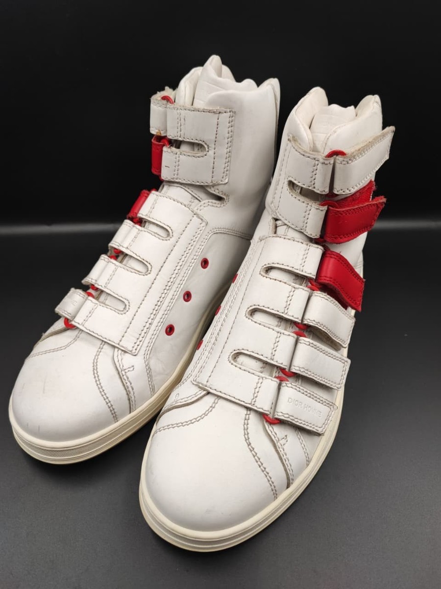 Rare DIOR HOMME AW08 Kris Van Assche Sneakers B107 White Leather