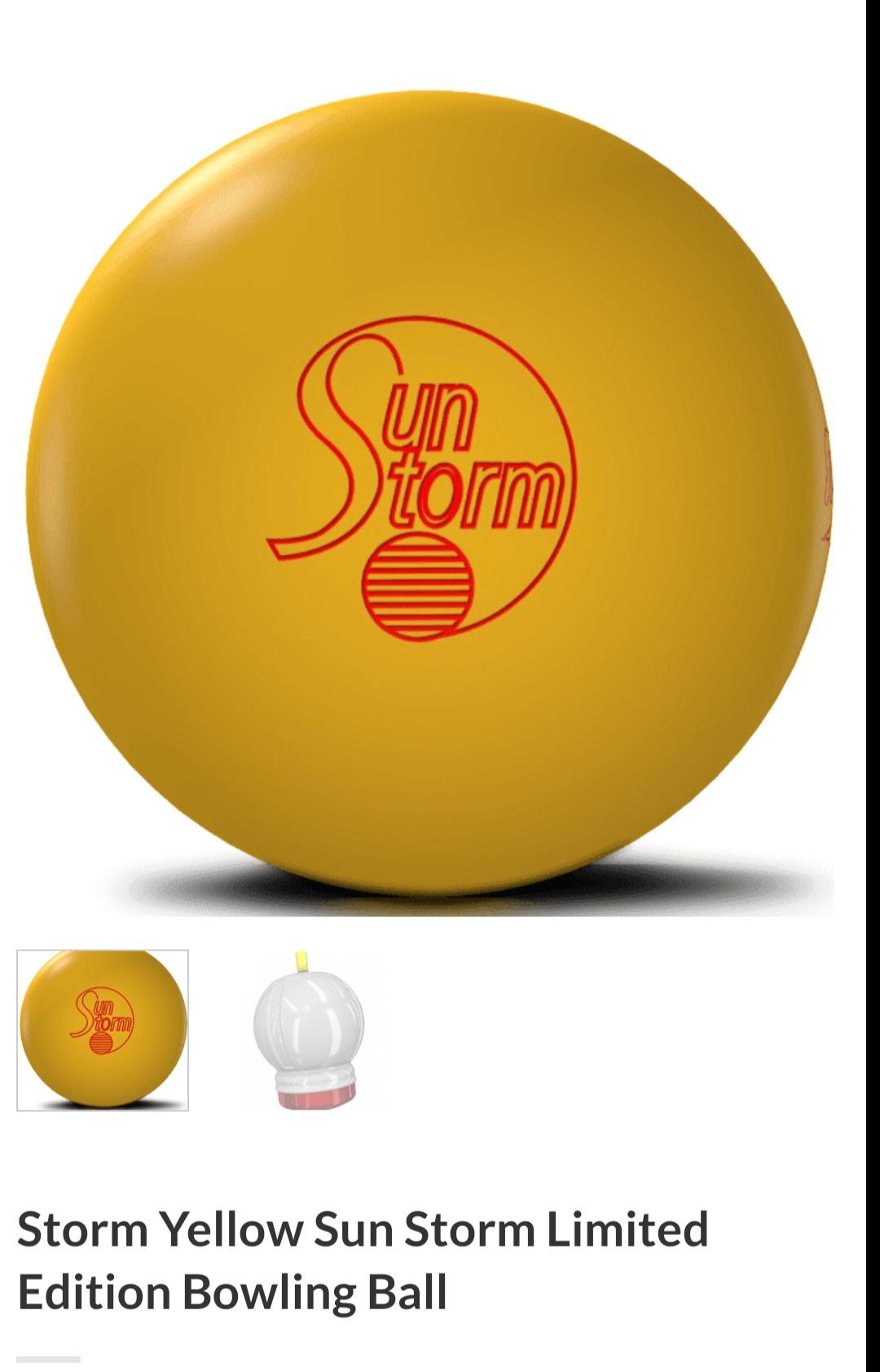 Anyone else Pre-order the limited edition SunStorm? : r/Bowling