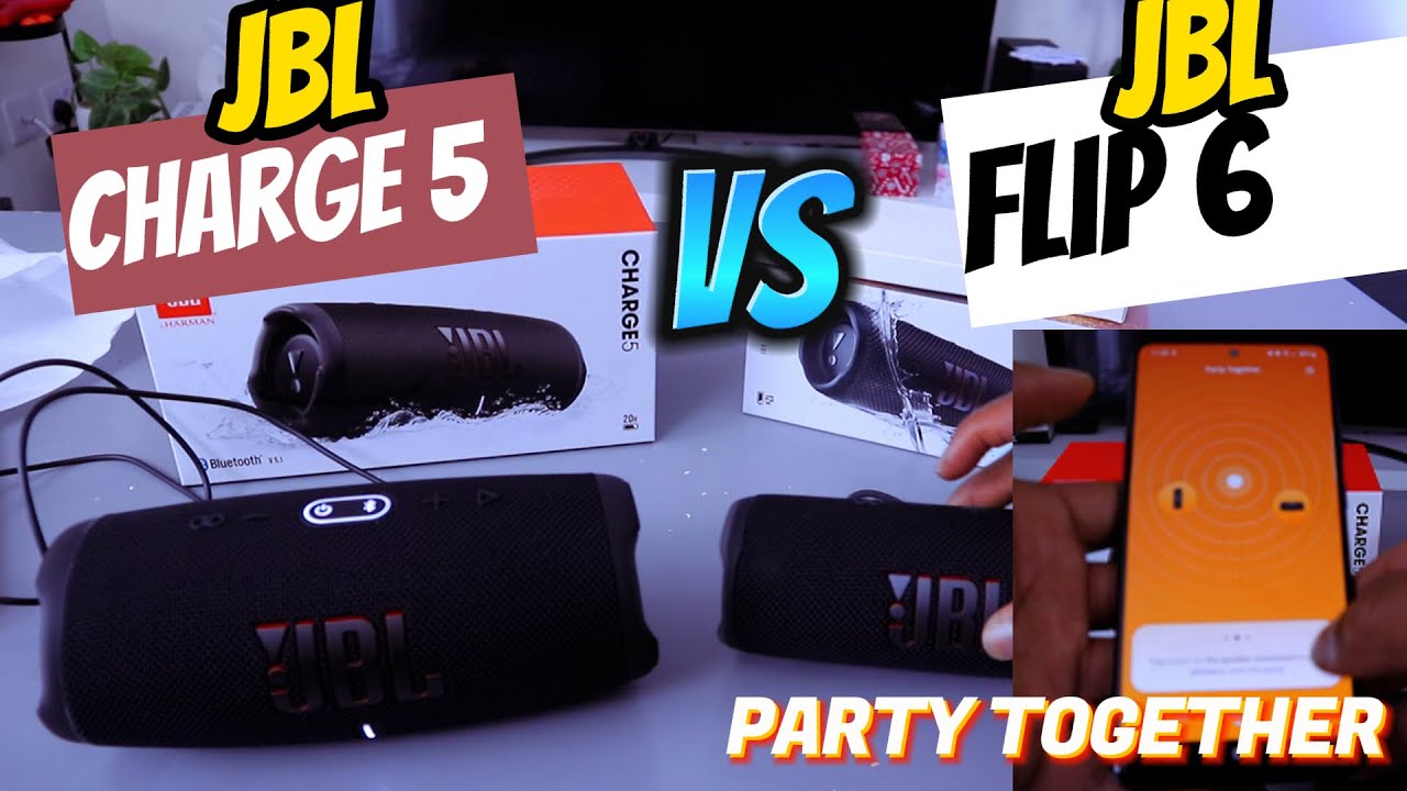 How To Connect JBL Party Together| JBL CHARGE 5 With JBL FLIP 6