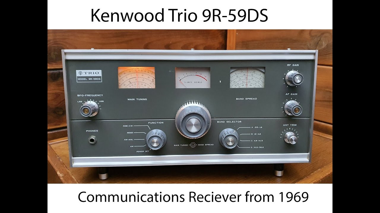 Kenwood Trio Model 9R-59DS Communications Receiver from 1969