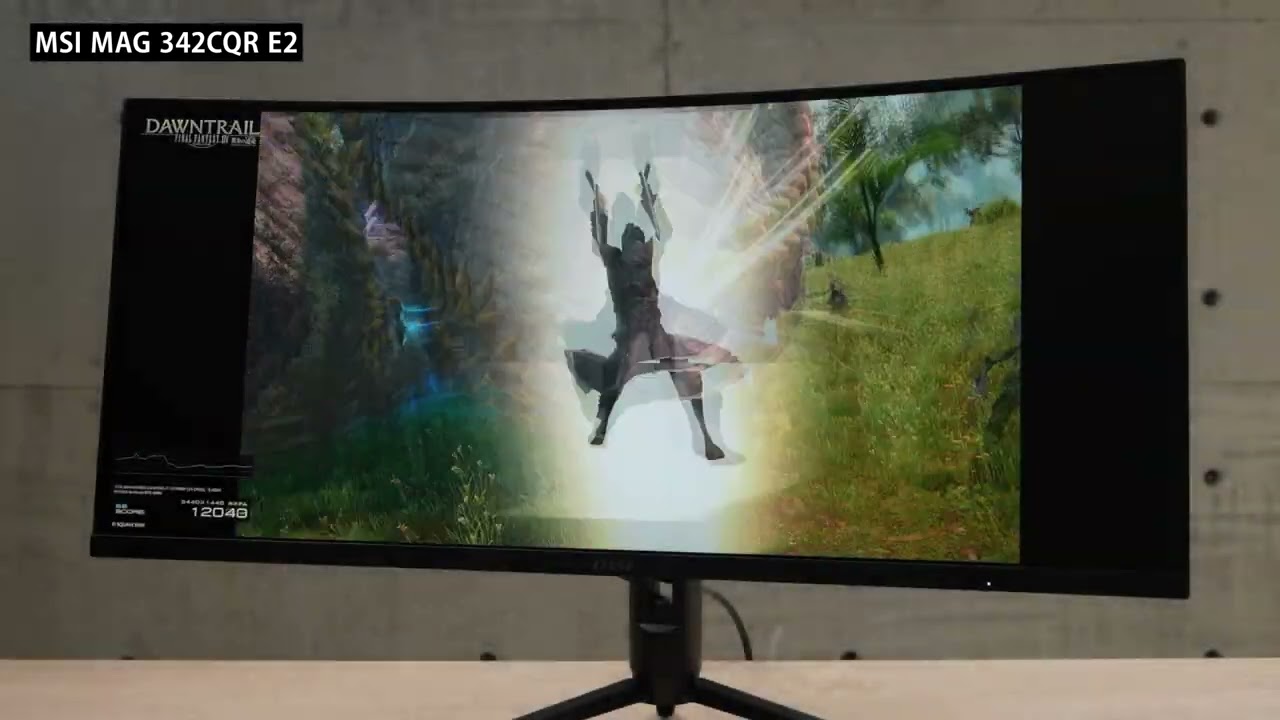 34型の大画面＆UWQHDの湾曲液晶ディスプレイ、MSI「MAG 342CQR E2」は