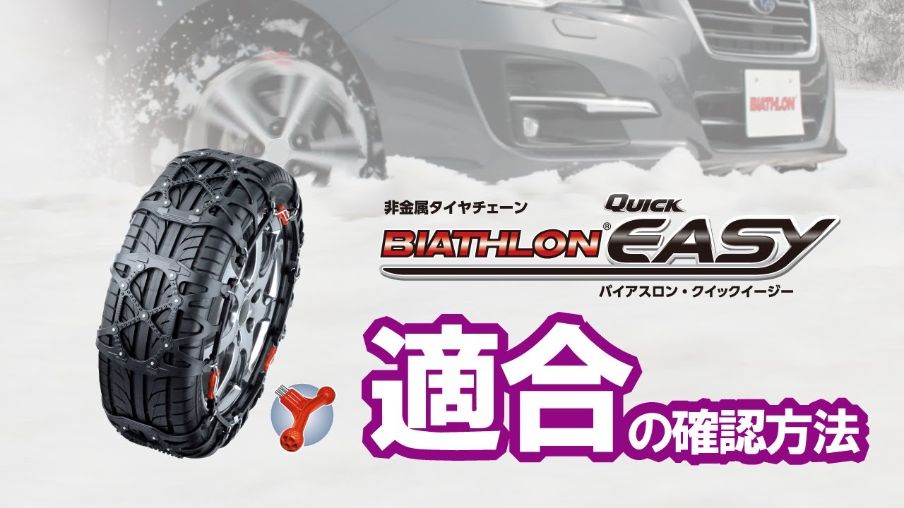 QE1 非金属タイヤチェーン バイアスロンクイックイージー (R80