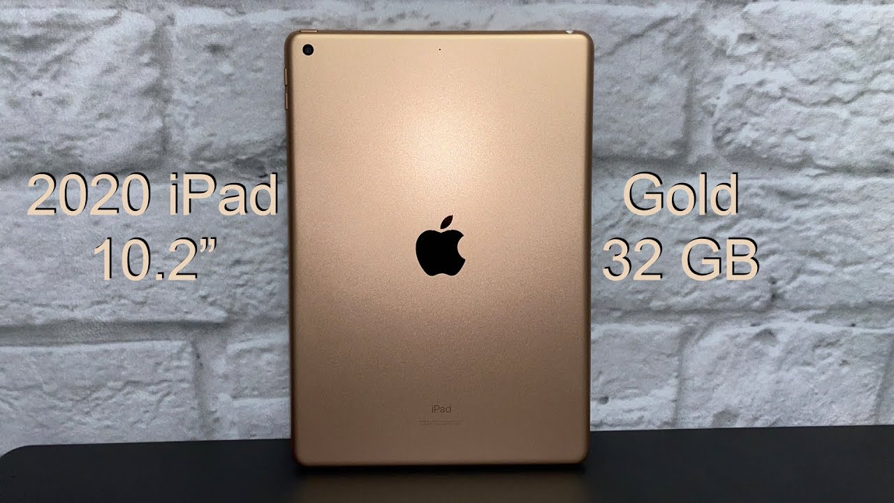 Apple iPad (8th Generation, Gold, 32GB, WiFi) Unboxing and
