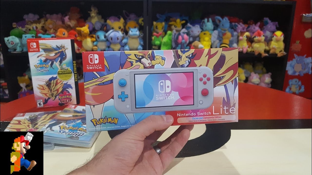 Nintendo Switch Lite Zacian & Zamazenta Edition Unboxing + Sword