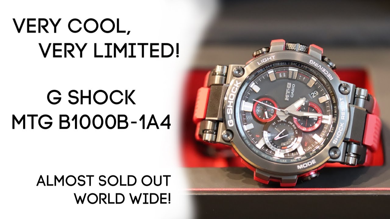 G Shock MTG B1000B 1A4 - YouTube
