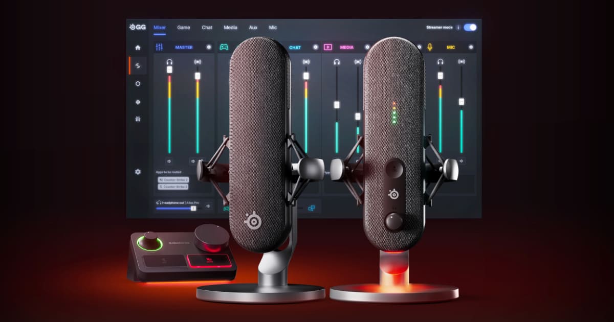SteelSeries初の配信向けマイク「Alias」「Alias Pro」を発表、従来比3