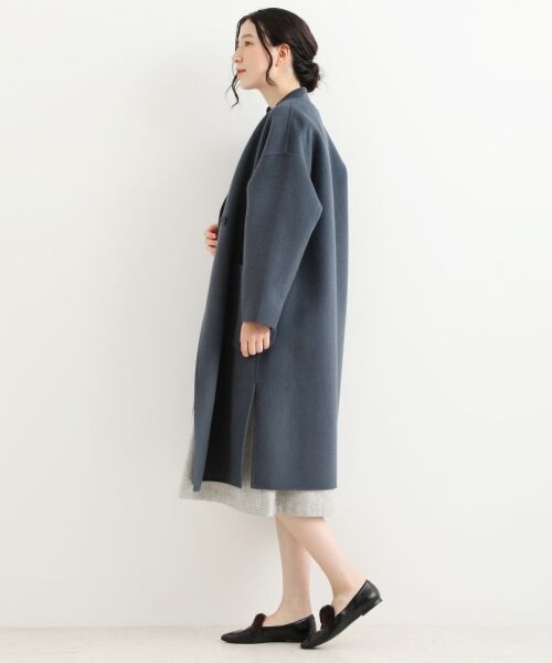 セール】 ウールリバー スタンドカラーロングコート （その他アウター