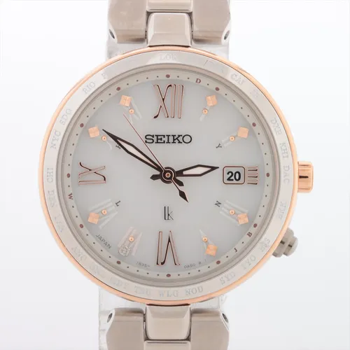 セイコー ルキア 1B35-0AG0 TI ソーラー 白文字盤 Aランクの買取実績