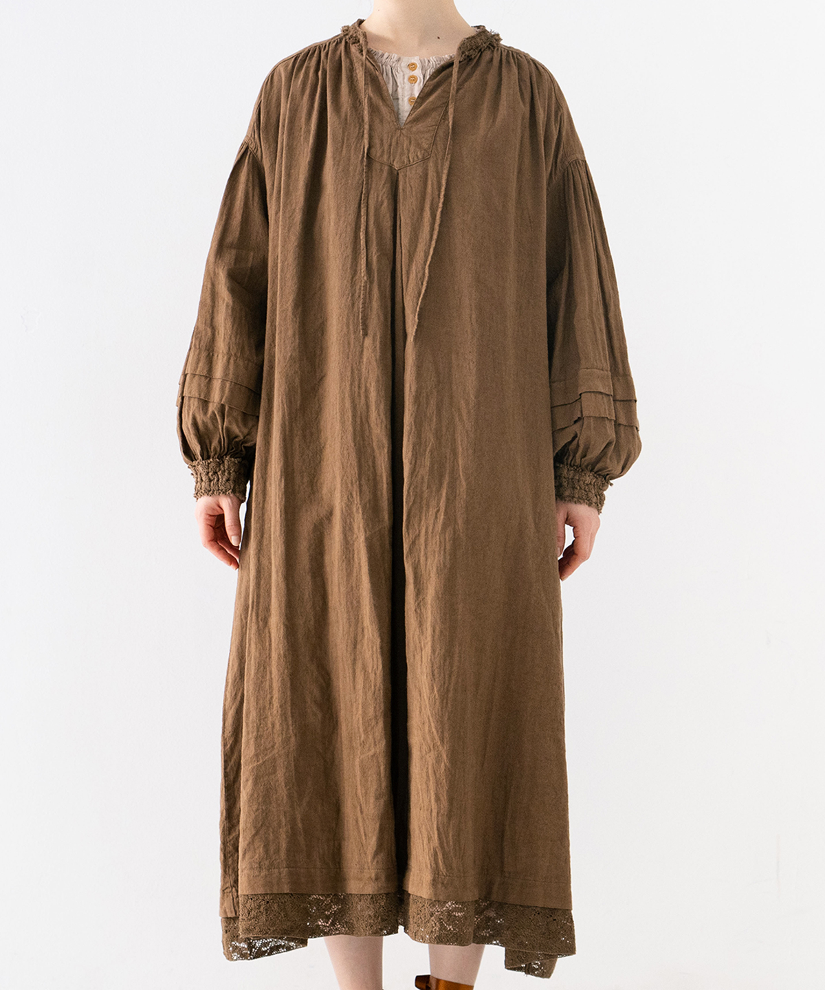 UpcycleLino] 近江晒しレースワンピース｜nest Robe / CONFECT ONLINE SHOP