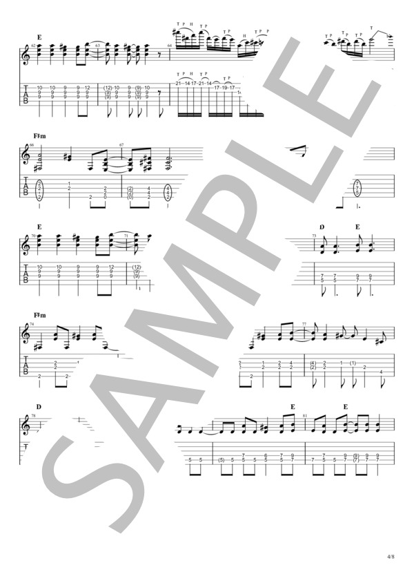 楽譜】SOLDIER OF FORTUNE / LOUDNESS (エレキギター / 中〜上級