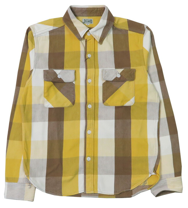 楽天市場】JELADO ジェラード 長袖 フランネル シャツ ショート丈