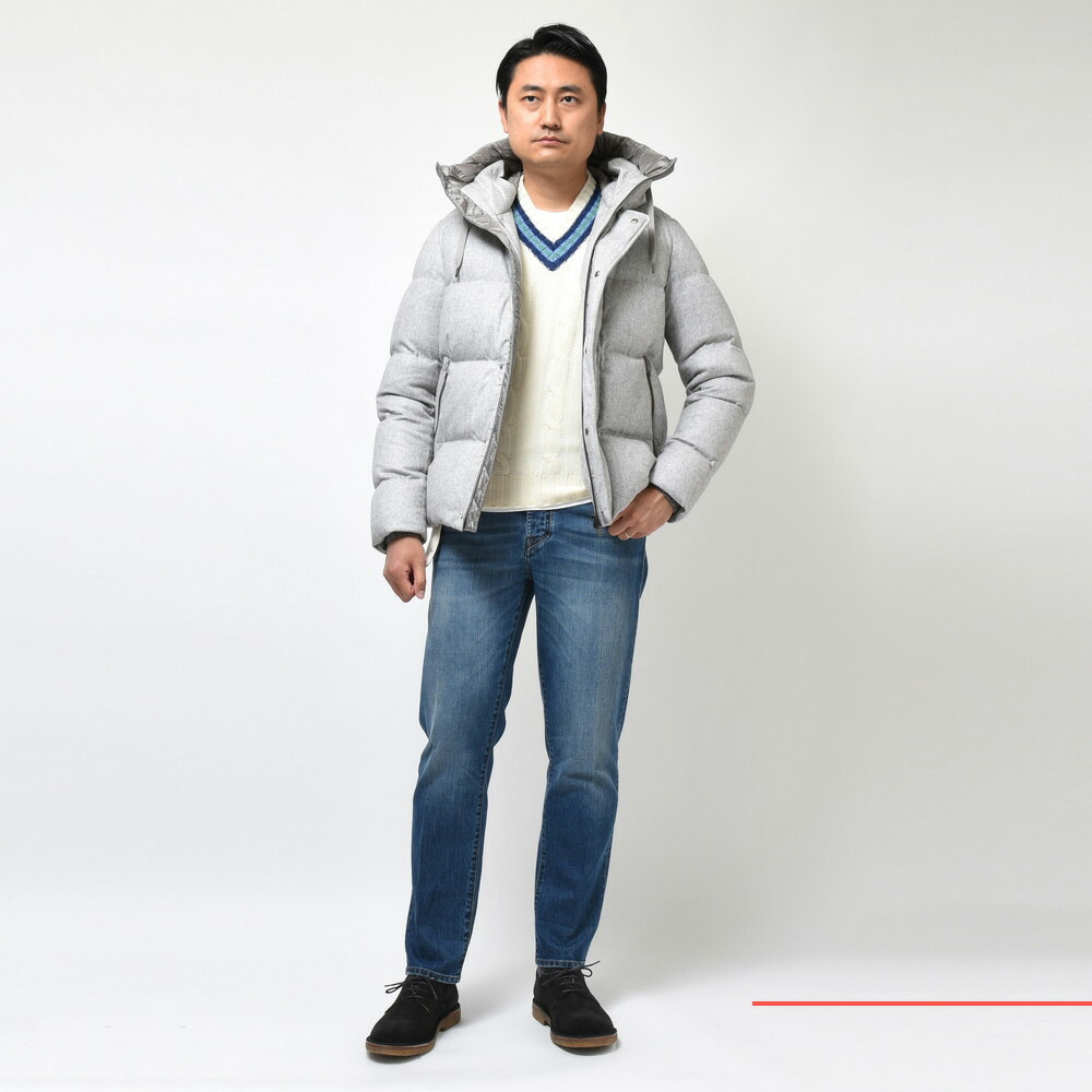 HERNO（ヘルノ）ウォーターレペレントシルクカシミアサキソニーダウン