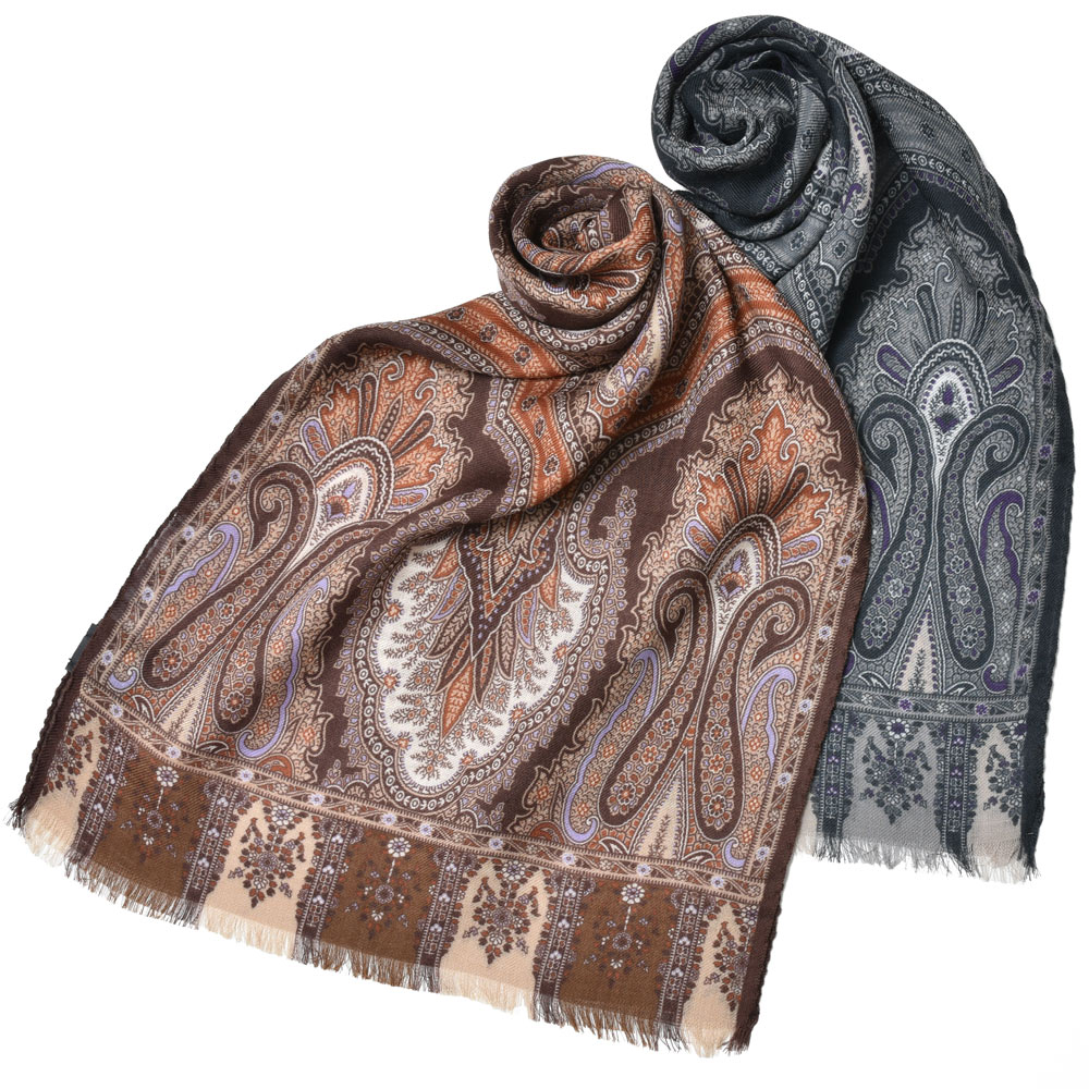 MILA SCHON MILANO（ミラ ショーン ミラノ）ウールシルクペイズリー