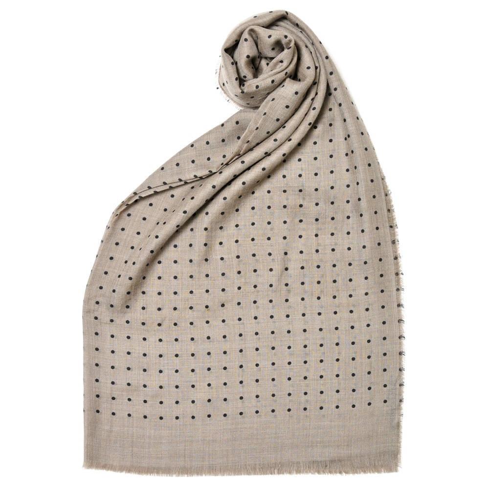 BEGG X CO（ベグ アンド コー）シルキーカシミアドットストール Wispy