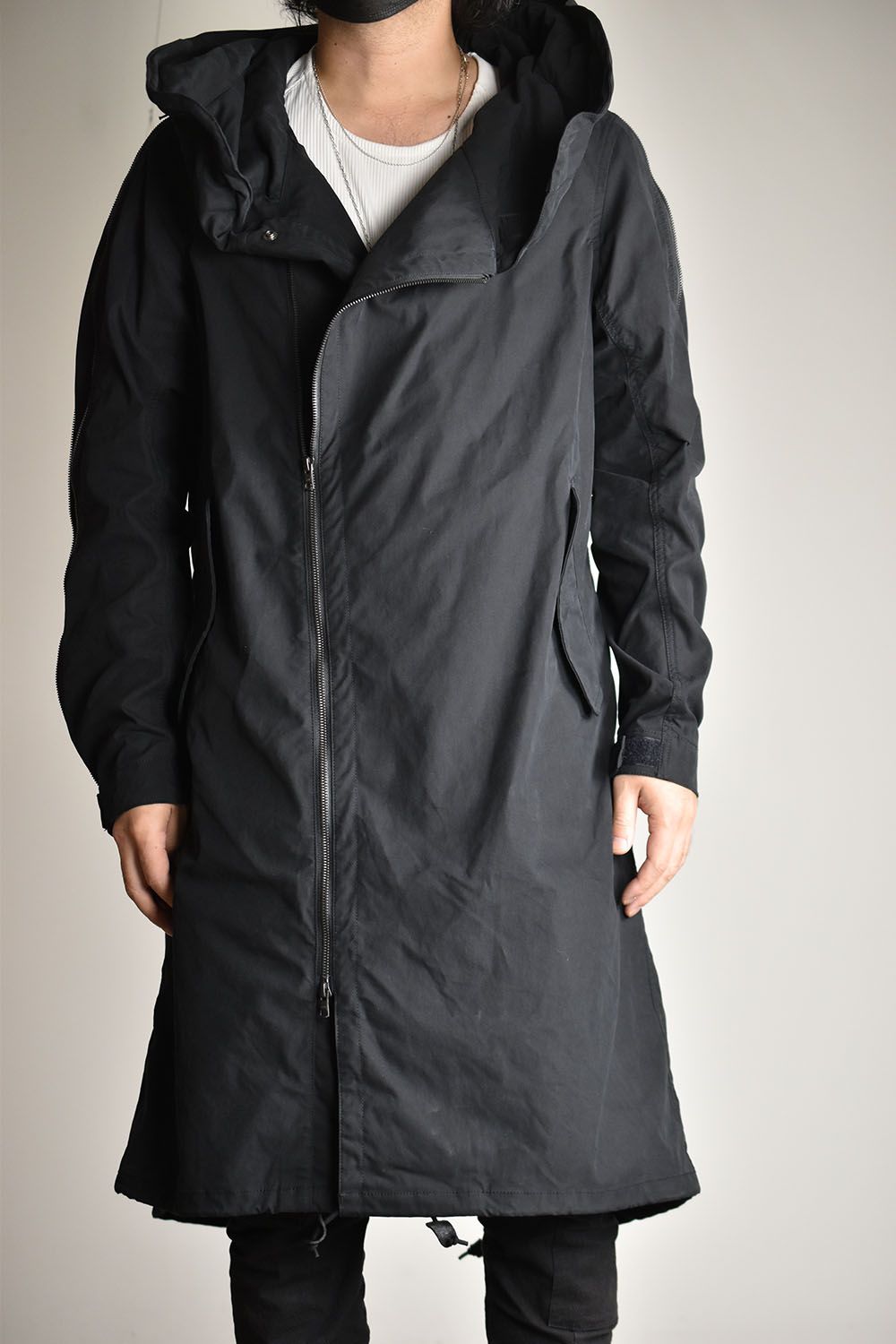 nude:masahiko maruyama - MULTI ZIP MILITARY HOODIE COAT - WITHOUT