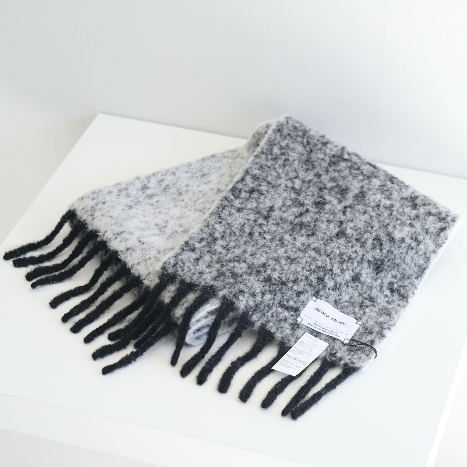 THE INOUE BROTHERS - Two Colour Woolly Scarf / マフラー / アルパカ