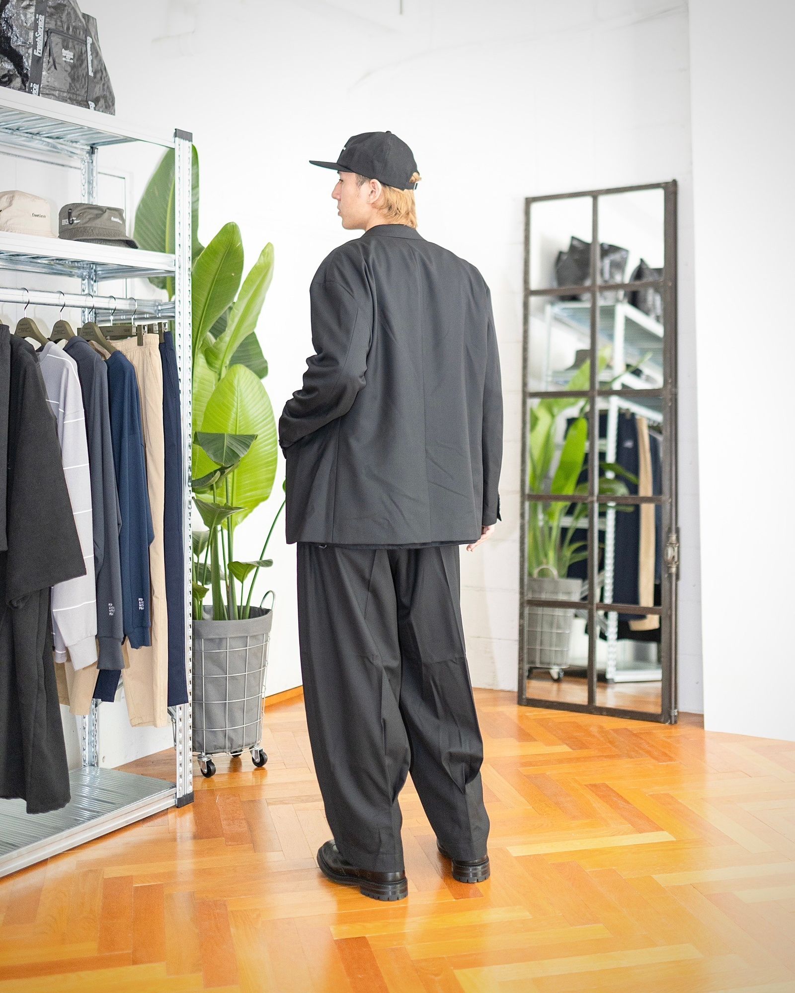 COMME des GARCONS HOMME ウールサージ3Bボタンジャケット スタイル 8