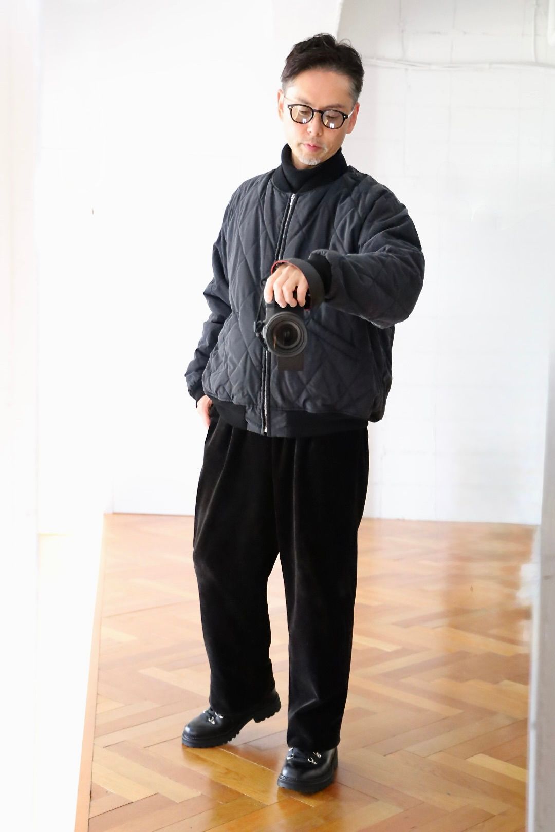 A.PRESSE - アプレッセ Vintage US NAVY Souvenir Velour Jacket(25SAP