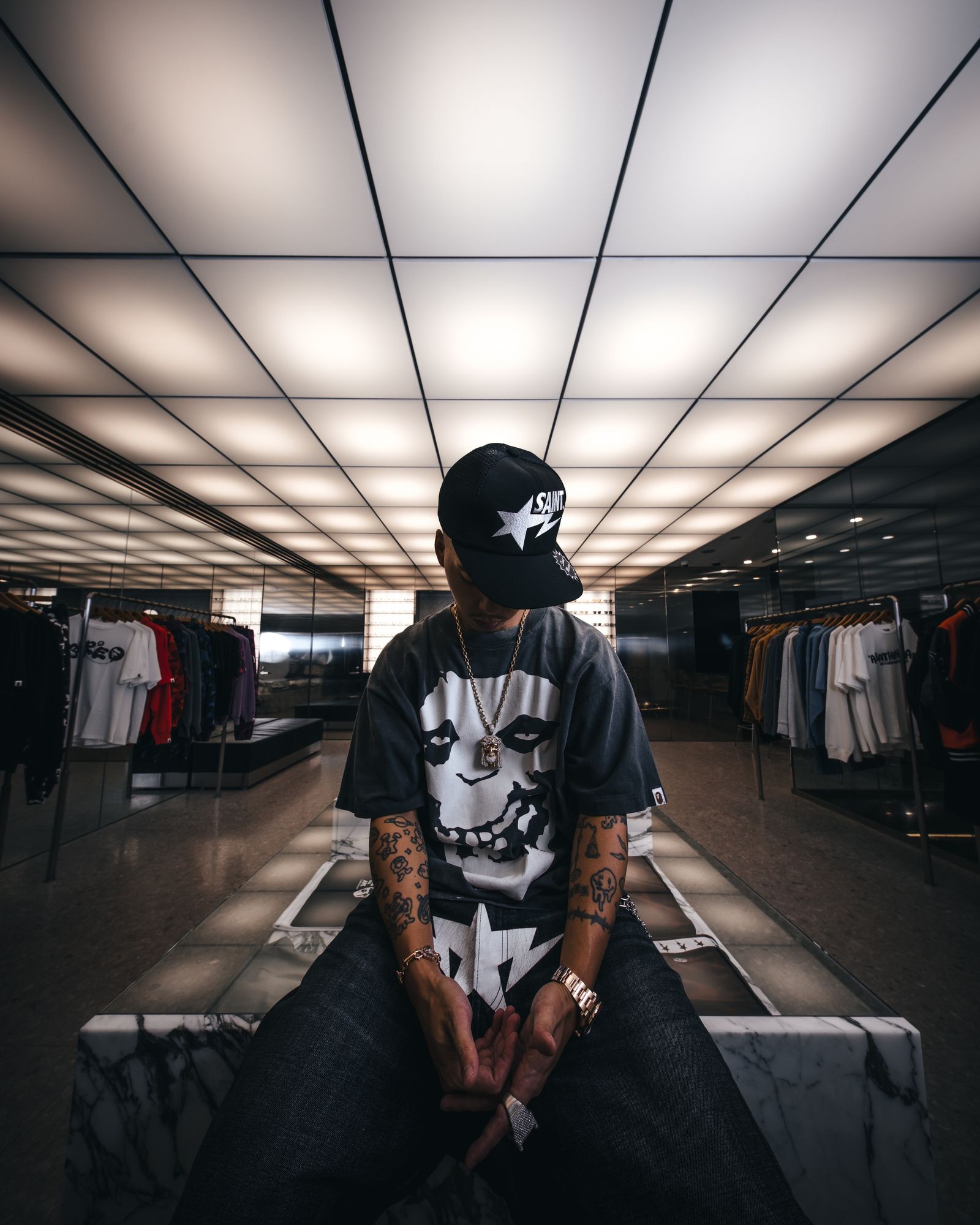 SAINT M×××××× - セントマイケル 26SS BAPE_SS T-SHIRT/ALWAYS LOVE(SM