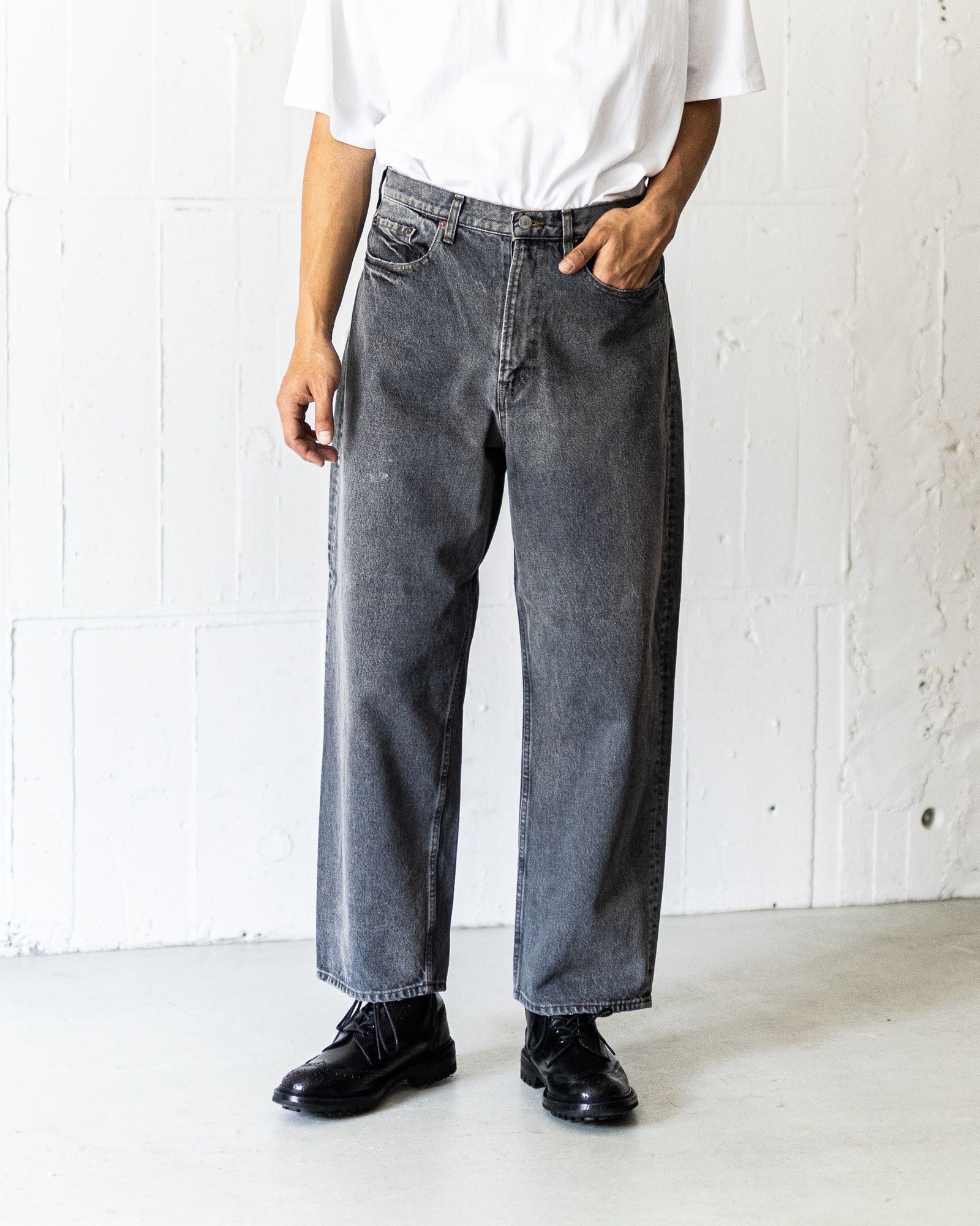 A.PRESSE - アプレッセ 2025 STYLE2 デニムパンツ Vintage Gray Denim