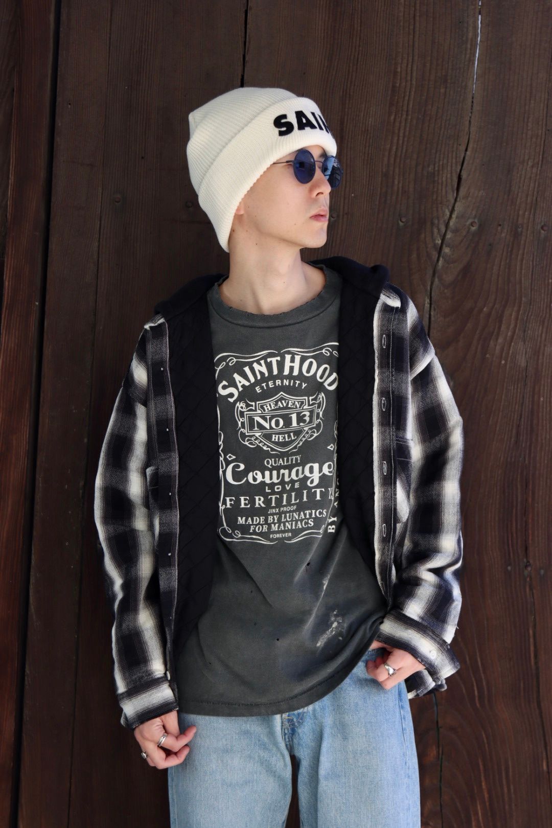 SAINT Mxxxxxx セントマイケル 23AW CHECK SHIRT PARKAスタイル | 3882