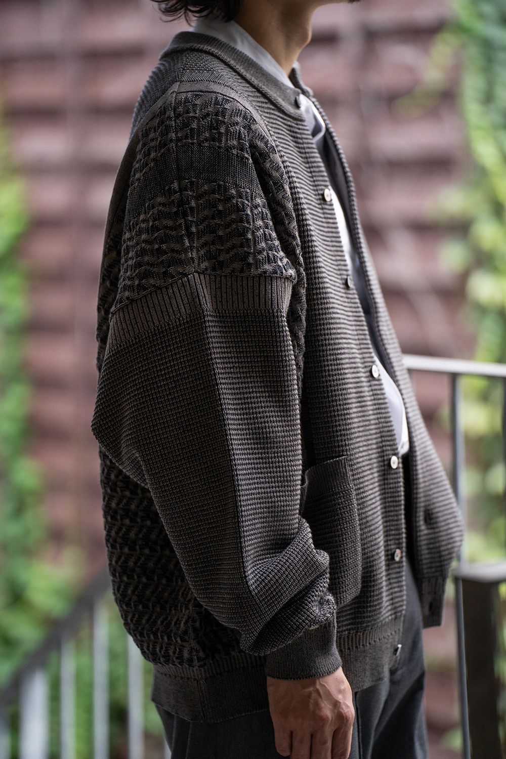 YASHIKI - 【ラスト1点】【24AW】Tasogare Cardigan(CHARCOAL) | Salty