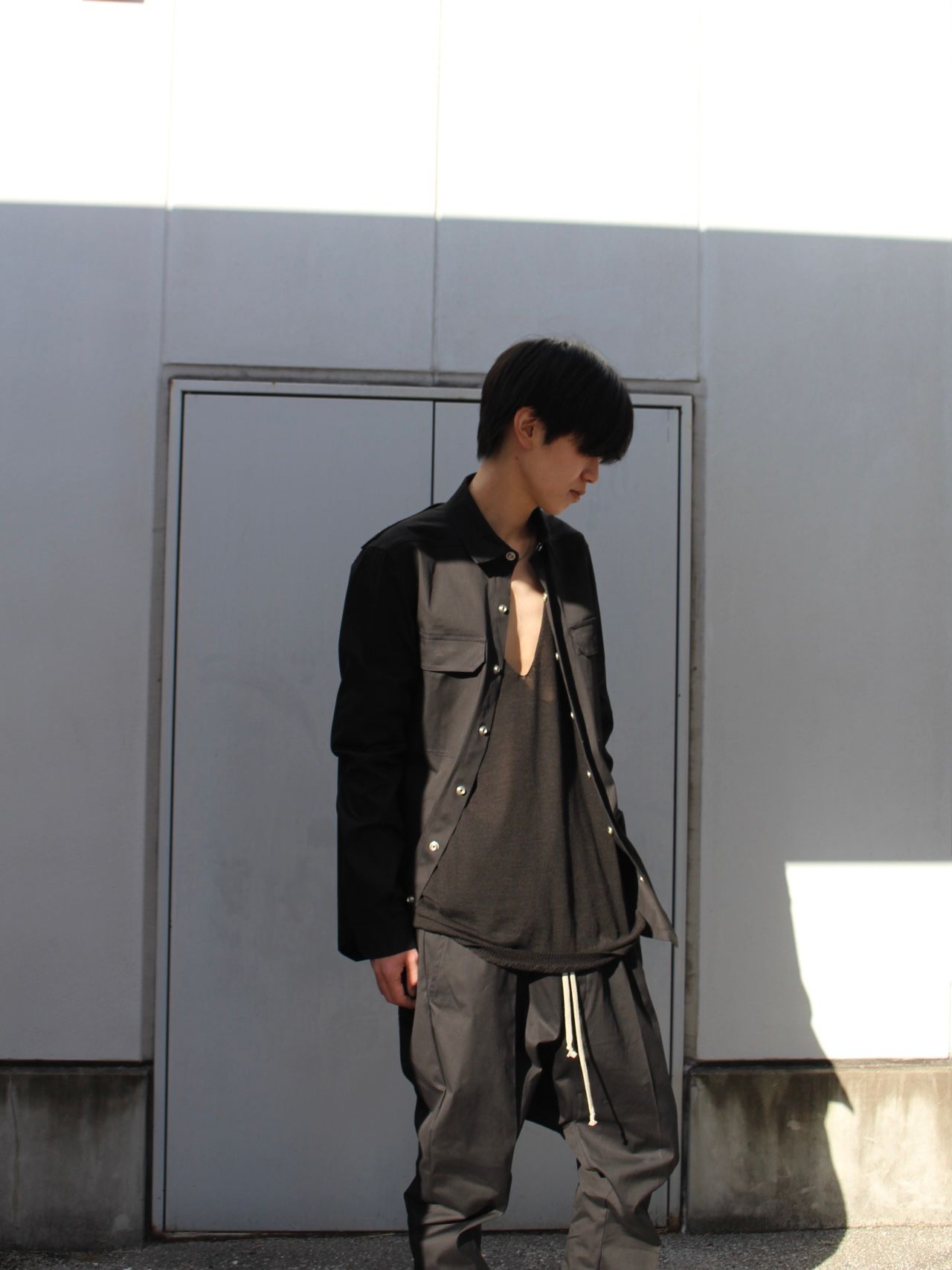 RICK OWENS - 【26SS】ドローストリング ロング サルエルパンツ