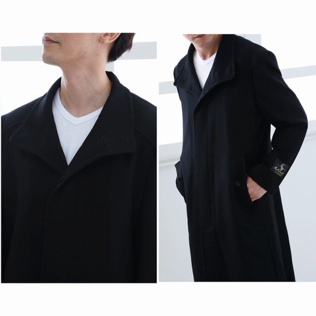 カシミヤコート メンズ カシミヤ100% ロングコート スタンドカラー