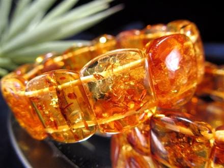 ☆存在感あるバングルタイプ☆艶感抜群!!キラキラ飴色模様☆愛を願う