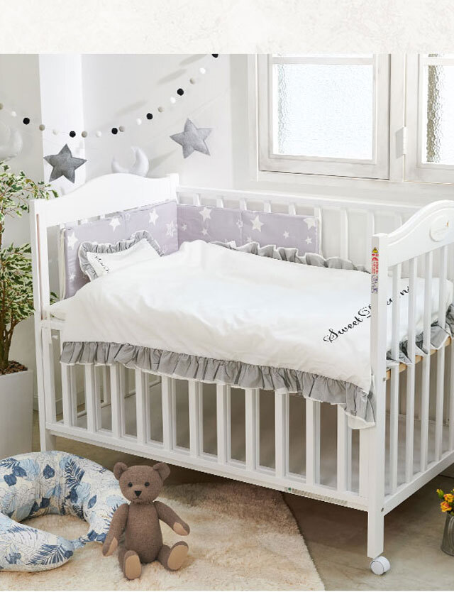 洗える ベビー布団セット 6点セット 日本製 ヌード布団 カバー付き