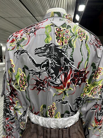 Prada's xenomorph shirt is the best look of SS24 so far Menswear
