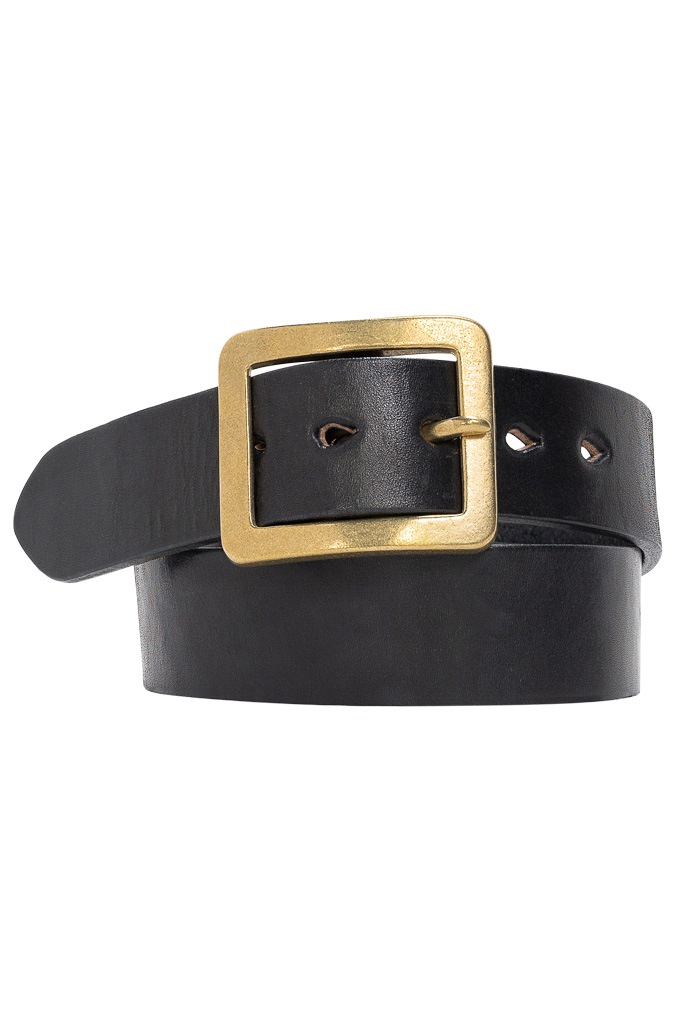SG Black Leather Belt