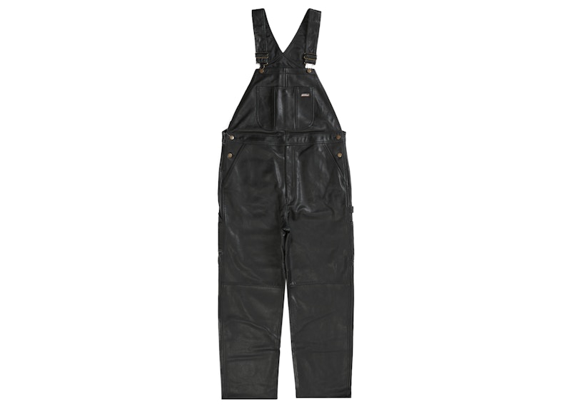 Supreme Dickies Leather Overalls Black Men's - FW23 - US