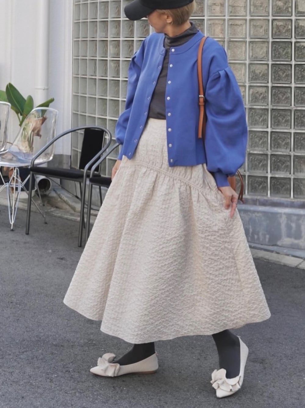 Mila Owen（ミラオーウェン）の「シャーリングボリュームジャガード