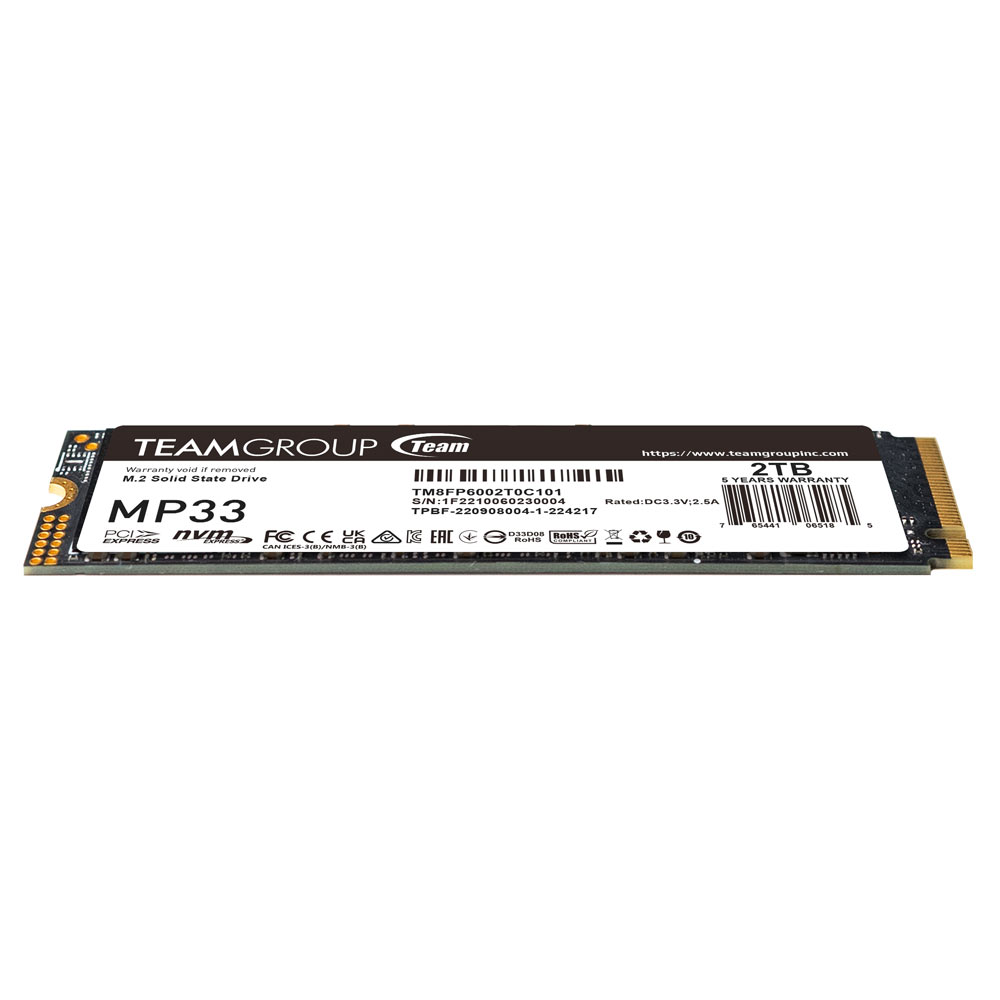 MP33 M.2 PCIe SSD 2TB | TEAMGROUP