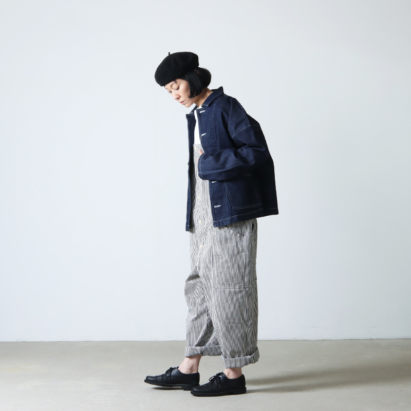 HARVESTY (ハーベスティ) オーバーオール ノンフェイドストライプ