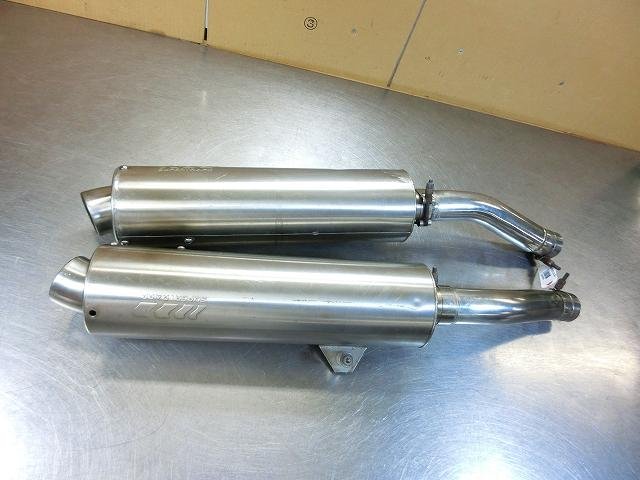 傷や汚れあり】TRX850 スーパートラップ製ステンレススリップオン