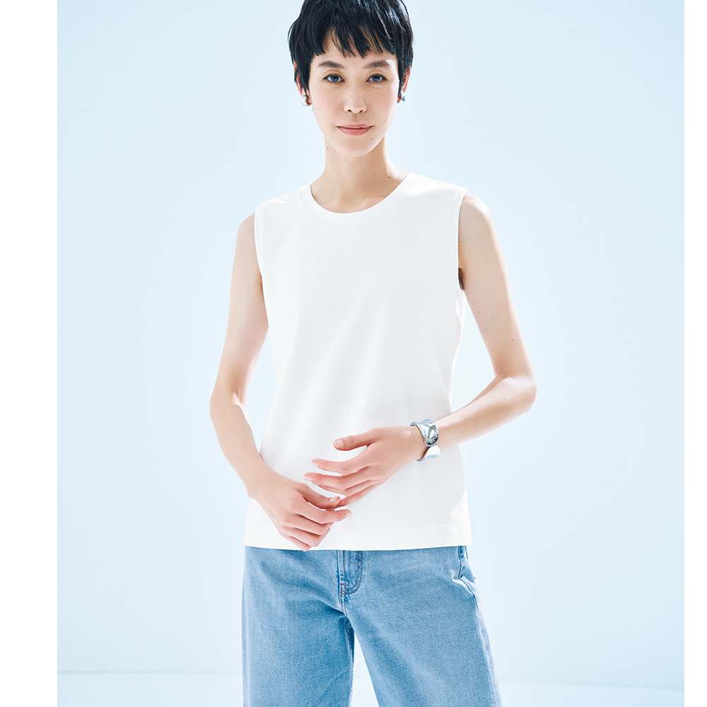 フレスカ」 ダブルジャージー タンクトップ 通販 - ディノス