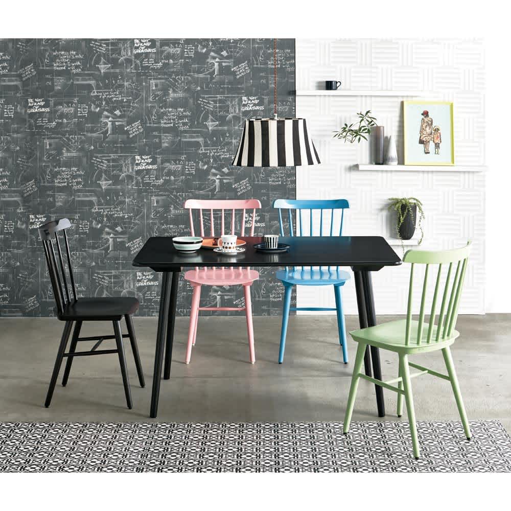 ウィンザーダイニングテーブル 長方形 幅約120cm×80cm［チェコ・TON社